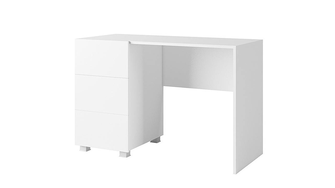 стол письменный белый угловой глянцевый