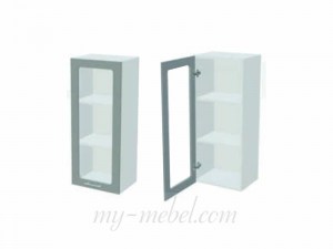 Шкаф 1 стеклянная дверь ШВС-400/900 (Миф)