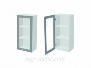 Констанция ШВС-450/900 Шкаф 1 дверь со стеклом (Миф)