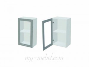 Констанция ШВС-450 Шкаф 1 дверь со стеклом (Миф)