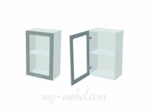 Констанция ШВС-500 Шкаф 1 дверь со стеклом (Миф)