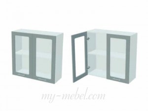 Шкаф 2 стеклянных двери ШВС-800 (Миф)
