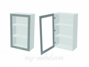 Констанция ШВС1Д-600/900 Шкаф 2 двери со стеклом (Миф)