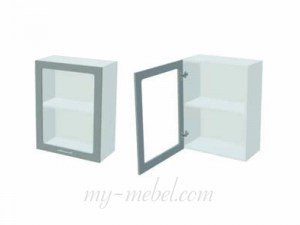 Констанция ШВС1Д-600 Шкаф 1 дверь со стеклом (Миф)